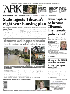 Front page of The Ark, January 11, 2023