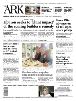Front page of The Ark, January 25, 2023