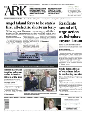 Front page of The Ark, February 22, 2023