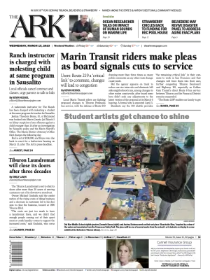 Front page of The Ark, March 15, 2023