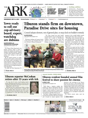 Front page of The Ark, May 31, 2023