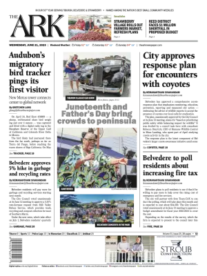 Front page of The Ark, June 21, 2023