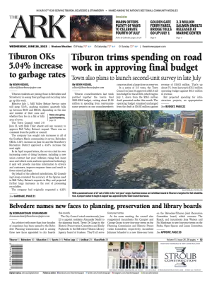 Front page of The Ark, June 28, 2023