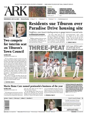 Front page of The Ark, July 12, 2023