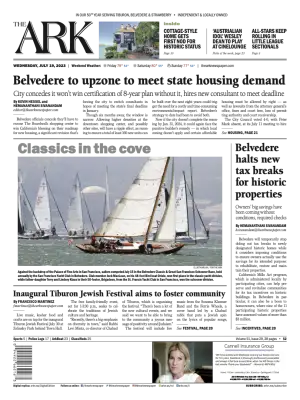 Front page of The Ark, July 19, 2023
