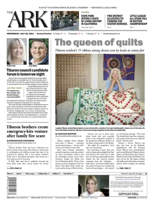 Front page of The Ark, July 26, 2023