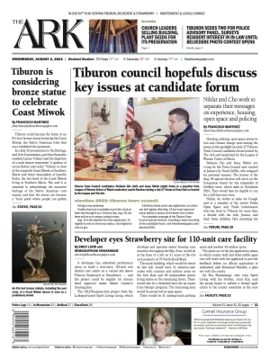 Front page of The Ark, August 2, 2023