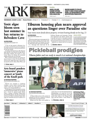 Front page of The Ark, August 9, 2023