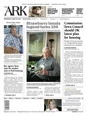 Front page of The Ark, August 30, 2023