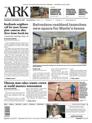 Front page of The Ark, September 13, 2023