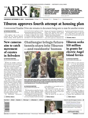 Front page of The Ark, September 27, 2023