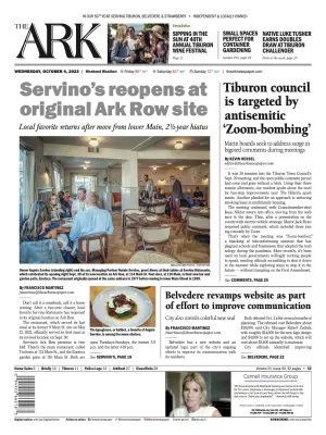 Front page of The Ark, October 4, 2023