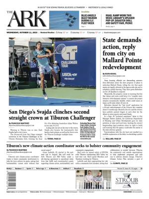 Front page of The Ark, October 11, 2023