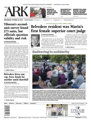 Front page of The Ark, October 18, 2023