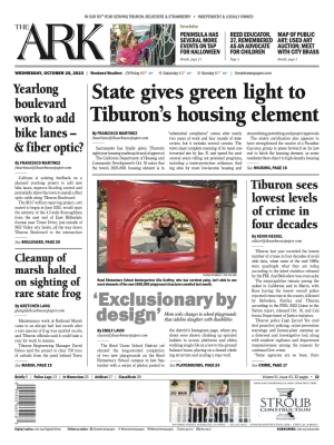 Front page of The Ark, October 25, 2023