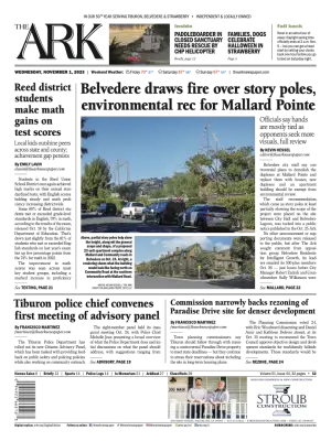 Front page of The Ark, November 1, 2023