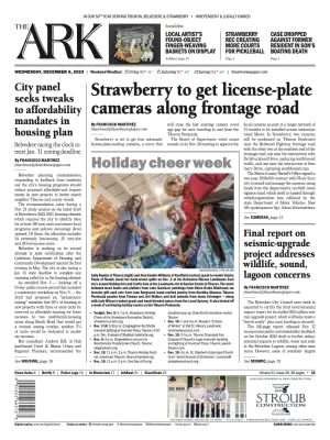 Front page of The Ark, December 6, 2023