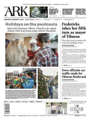 Front page of The Ark, December 13, 2023