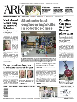 Front page of The Ark, December 20, 2023