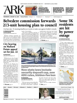 Front page of The Ark, January 10, 2024