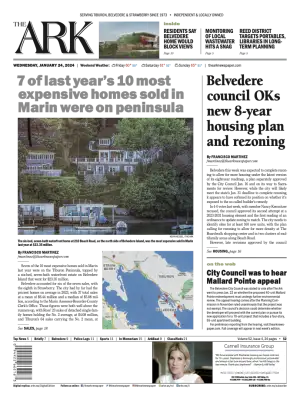 Front page of The Ark, January 24, 2024
