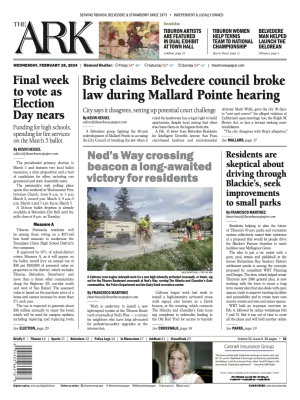 Front page of The Ark, February 28, 2024