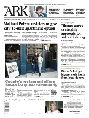 Front page of The Ark, March 6, 2024