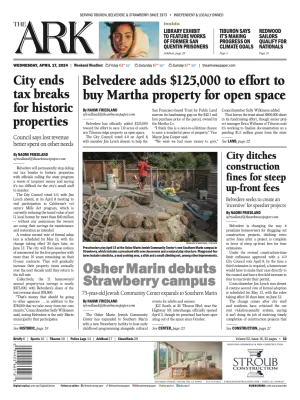 Front page of The Ark, April 17, 2024