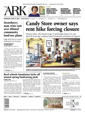 Front page of The Ark, April 24, 2024