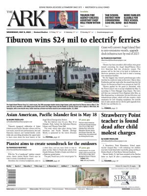 Front page of The Ark, May 8, 2024