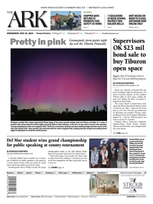 Front page of The Ark, May 15, 2024