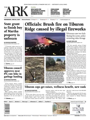 Front page of The Ark, June 26, 2024