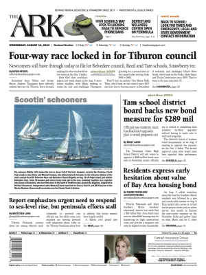 Front page of The Ark, August 14, 2024