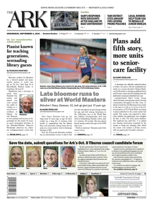 Front page of The Ark, September 4, 2024