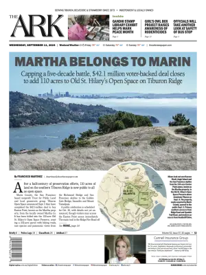 Front page of The Ark, September 11, 2024