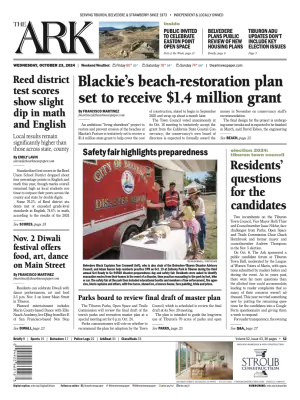 Front page of The Ark, October 23, 2024