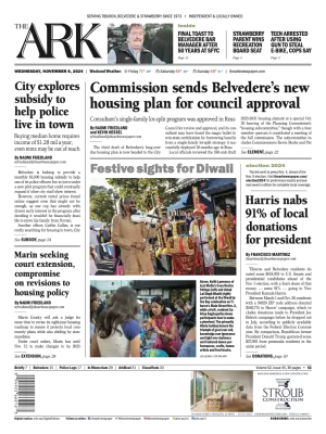 Front page of The Ark, November 6, 2024