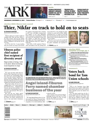 Front page of The Ark, November 13, 2024