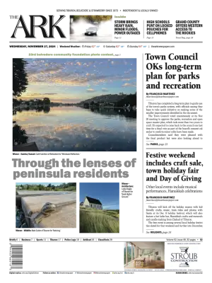 Front page of The Ark, November 27, 2024
