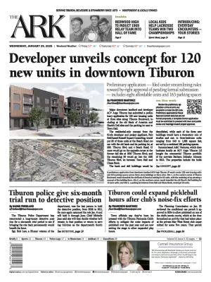 Front page of The Ark, January 29, 2025