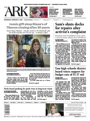 Front page of The Ark, February 5, 2025