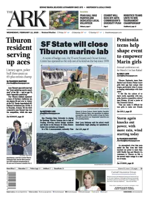 Front page of The Ark, February 12, 2025