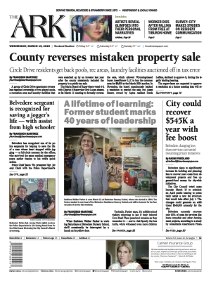 Front page of The Ark, March 19, 2025