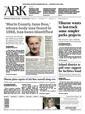 Front page of The Ark, March 26, 2025