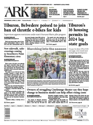 Front page of The Ark, April 2, 2025