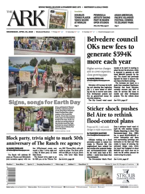 Front page of The Ark, April 30, 2025