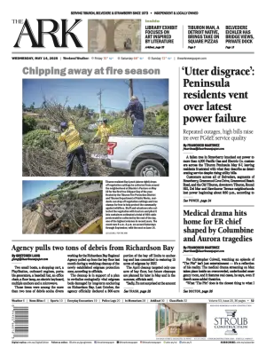 Front page of The Ark, May 14, 2025