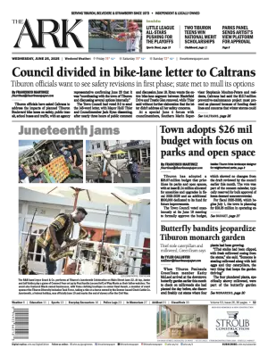 Front page of The Ark, June 25, 2025