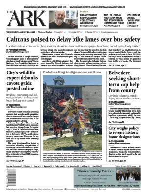 Front page of The Ark, August 20, 2025