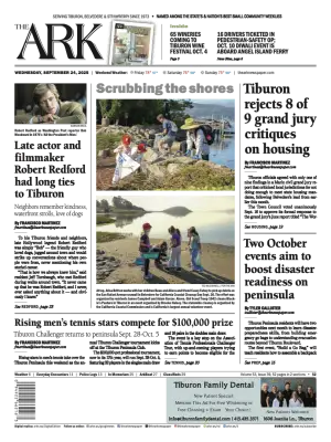 Front page of The Ark, September 24, 2025